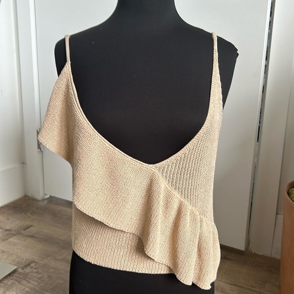 Zara 8146/007/711 knit ruffle tank - Picture 2 of 5